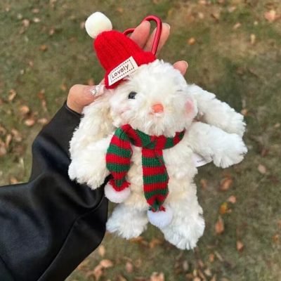 クリスマスウサギぬいぐるみ
