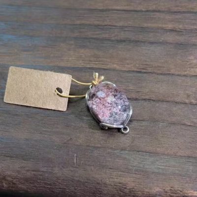 花ガーデン ピンク&紫 s925銀パーツ17.7mmx12.6mm
